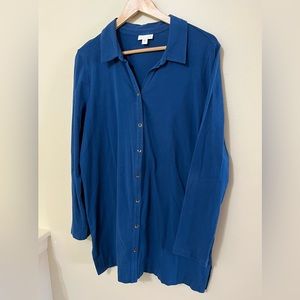 J.Jill blue tunic shirt 💙